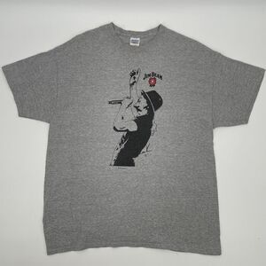 EUC Kid Rock Jim Beam Men's XL Gray T Shirt Gildan Heavy Cotton Tag